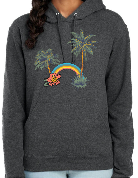 Palm Tree Rainbow Hoodie