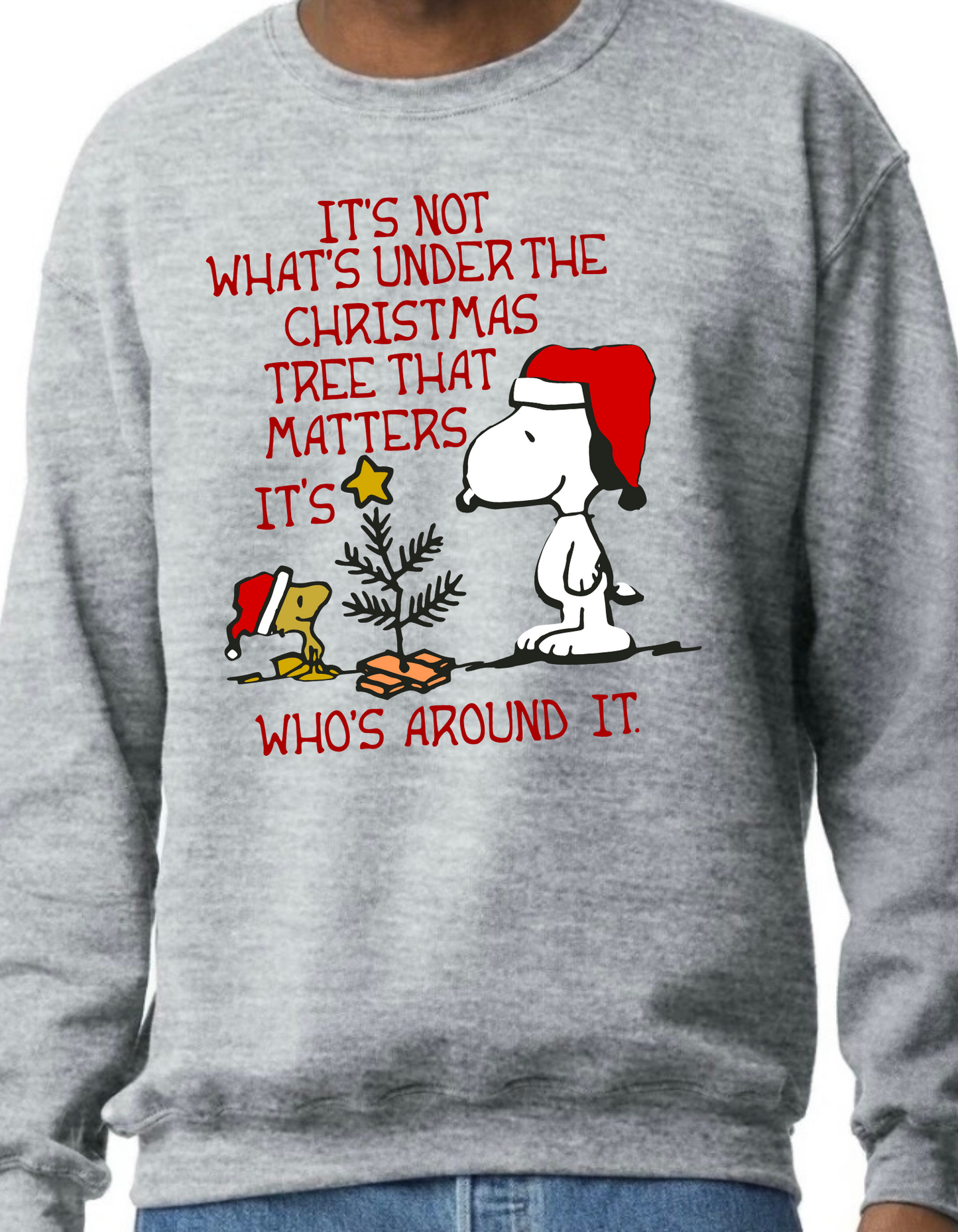 Snoopy & Woodstock Tree Crewneck