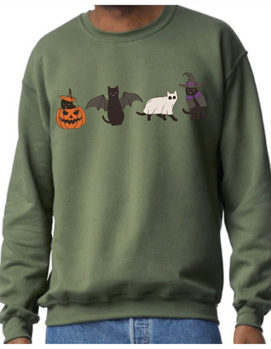 Halloween Cat Crewneck