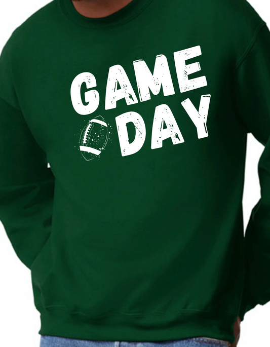 White Game Day Crewneck