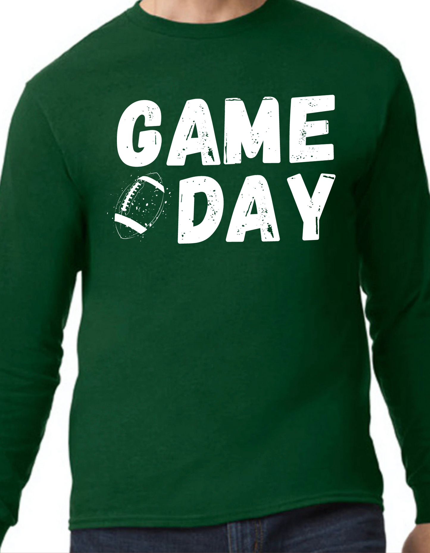 White Game Day Longsleeve