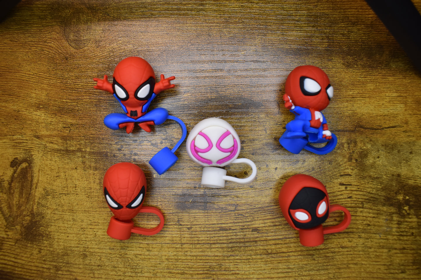 Spiderman and Friends Straw Covers