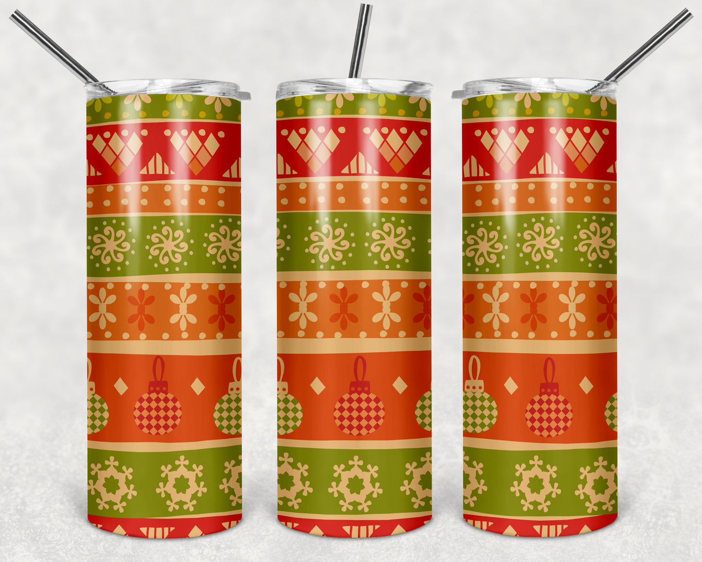 Christmas Patterns 20oz Tumblers