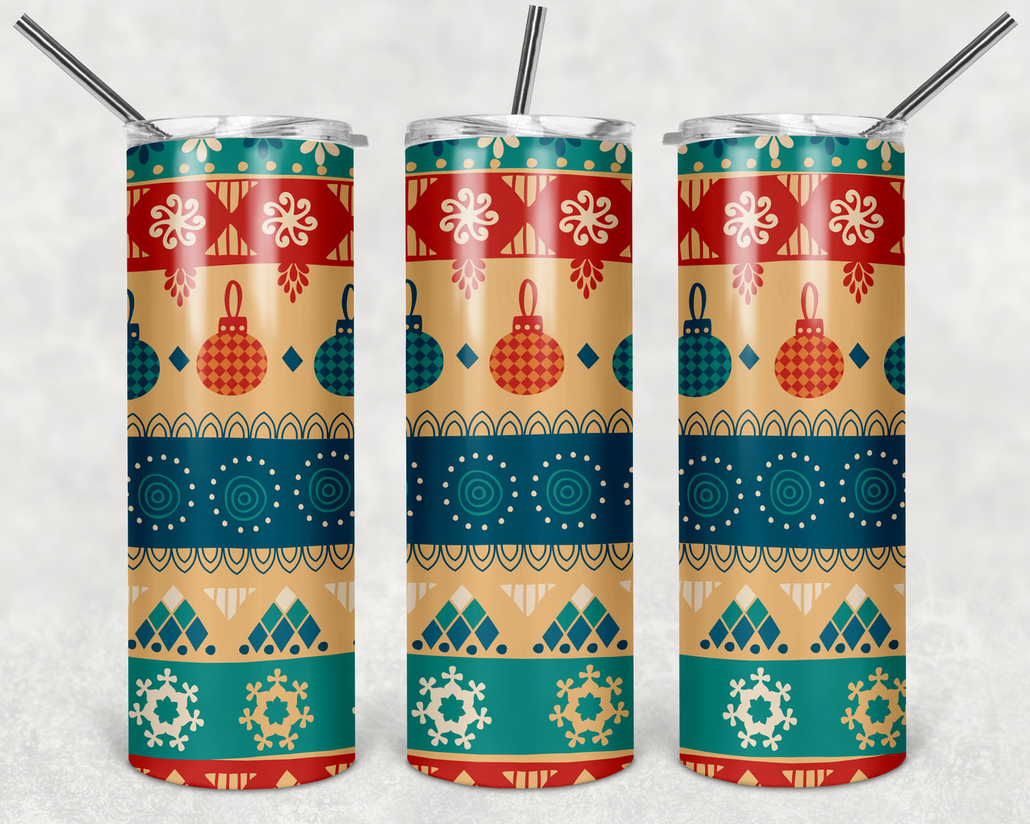 Christmas Patterns 20oz Tumblers