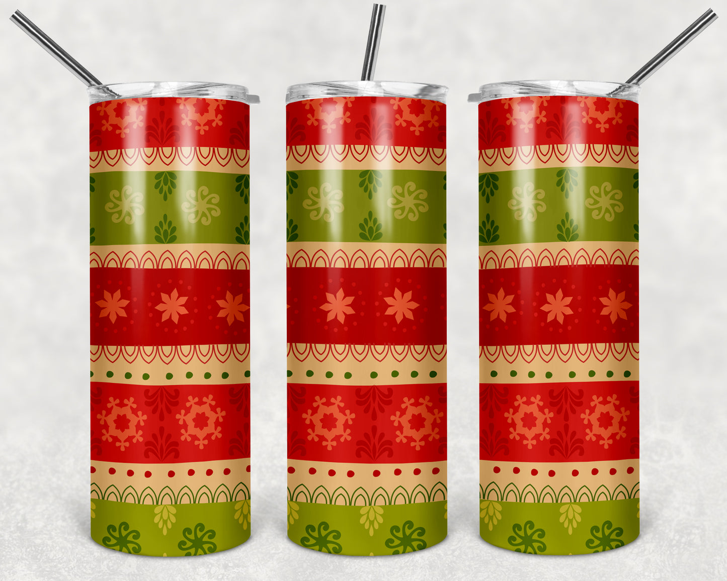 Christmas Patterns 20oz Tumblers