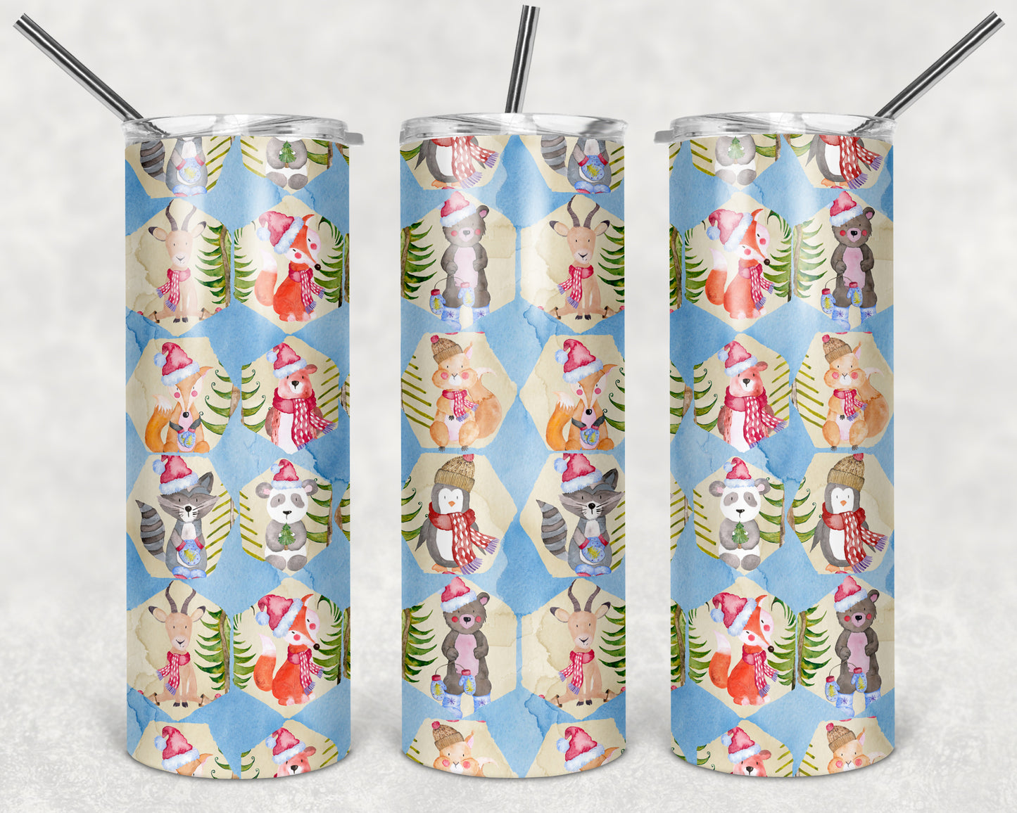 Christmas Patterns 20oz Tumblers