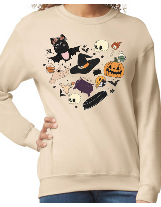 Heart Halloween Crewneck