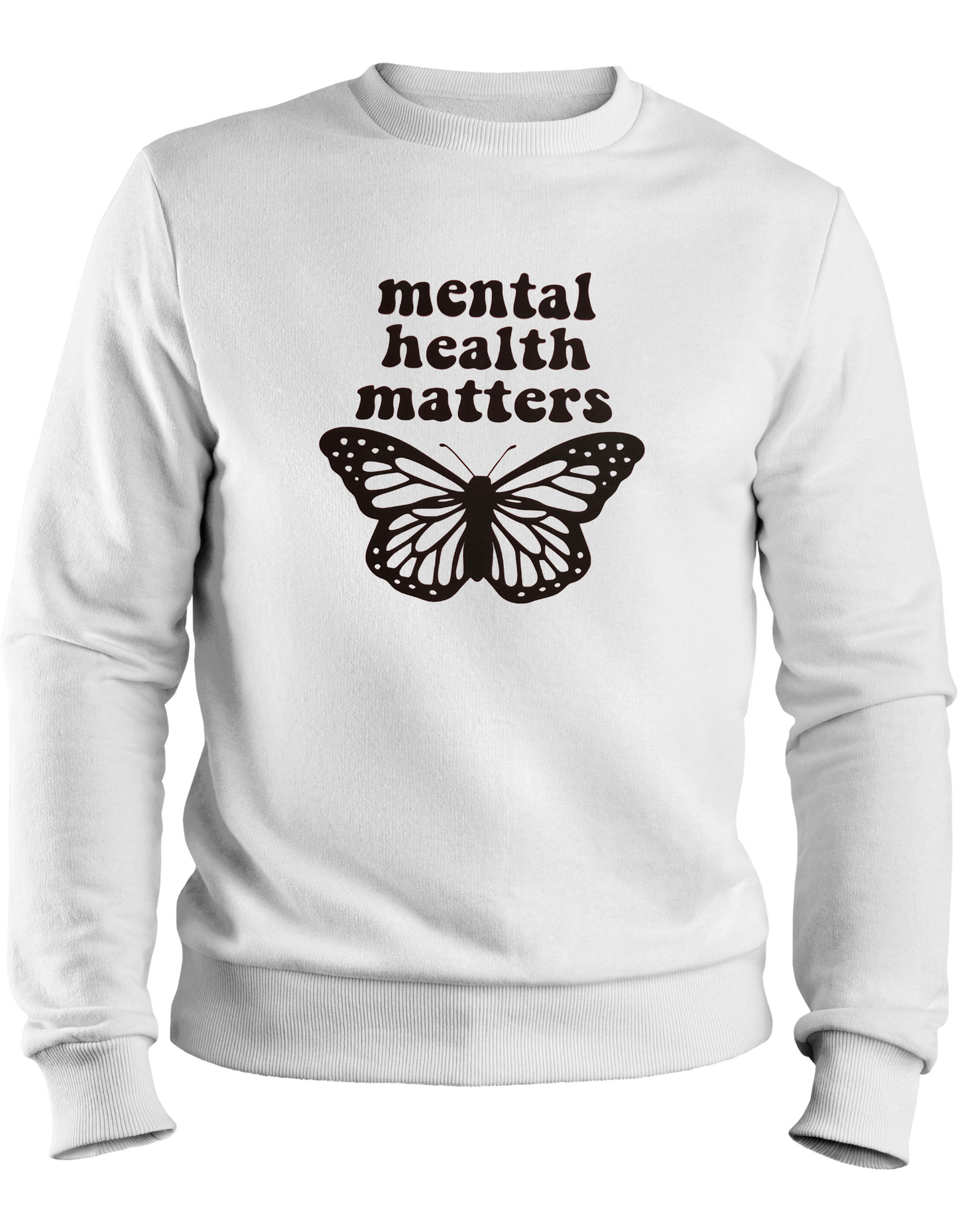 Mental Health Matters Butterfly Crewneck