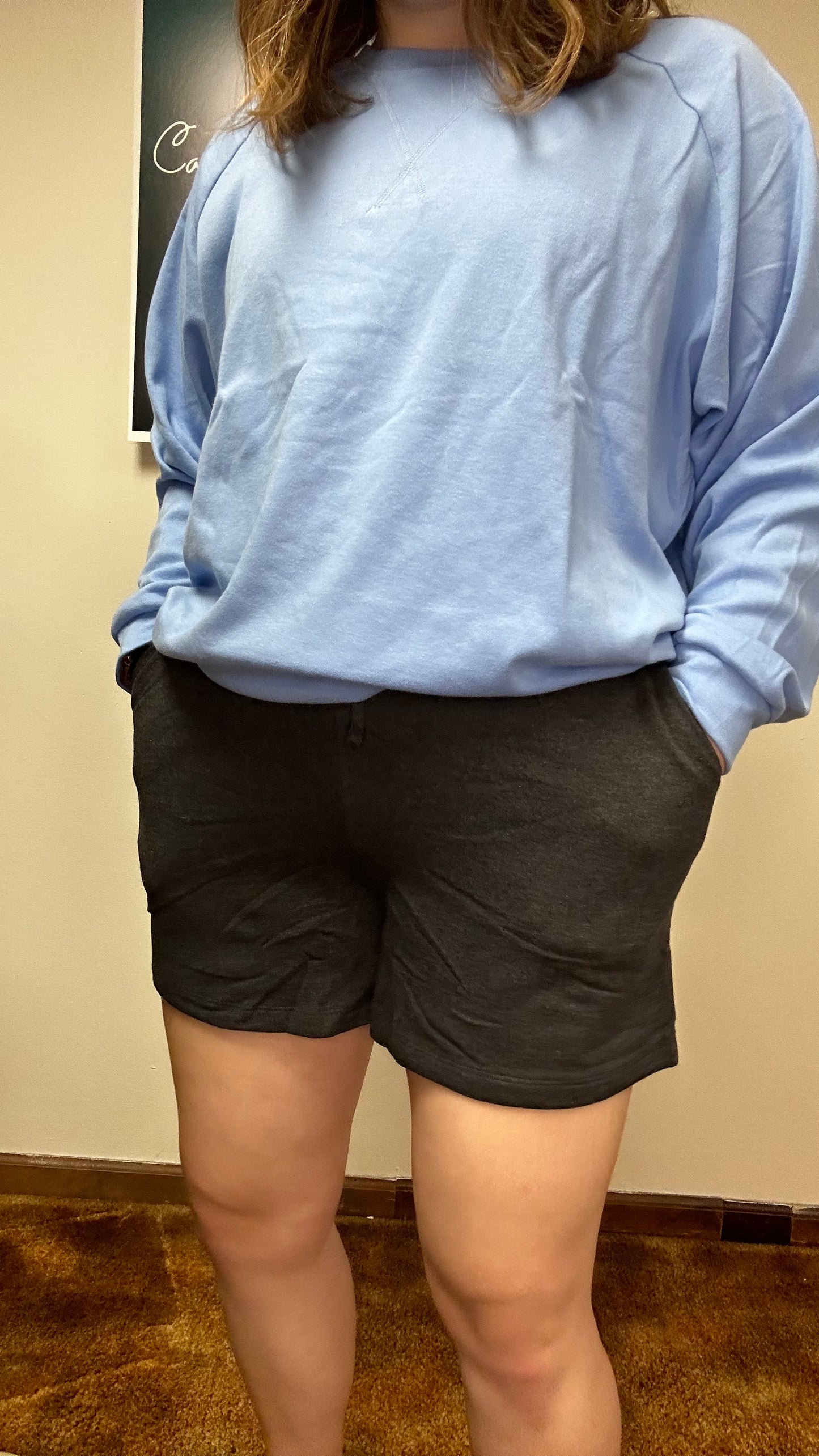 French Terry Drawstring Shorts