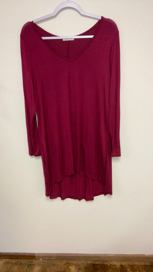 Burgundy Tunic Top